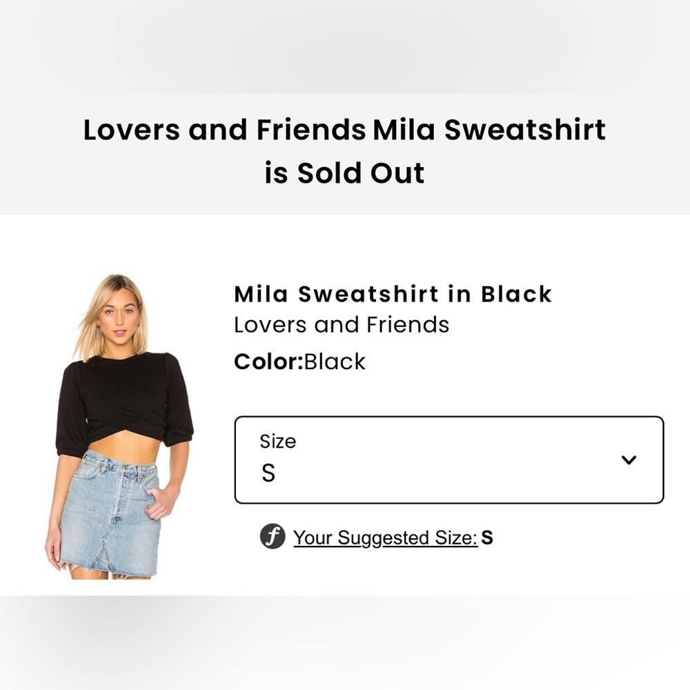 Lovers + Friends Mila cropped Sweatshirt